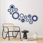 Sticker mural - Disques rétro - une couleur 