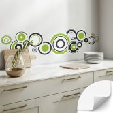 Wandtattoo Retro Bubbles grün 