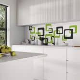 Retro Cubes Green Wall sticker 
