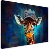 Leinwandbild, Giraffe Pop Art 
