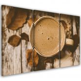 Leinwandbild 3-teilig, Kaffee Vintage Retro 