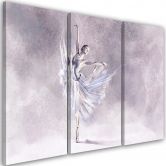 Leinwandbild 3 teilig, Ballerina Pirouet 
