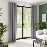 Homing Fertigschal mit verdeckten Schlaufen Allen kiesel -  2,45 x 1,4 m 