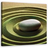 Leinwandbild Zen-Spa-Stein 