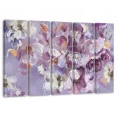 Leinwandbild 5 teilig, Iris Blume 