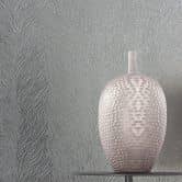 Vliestapete mit glänzenden Linien in Fell-Muster grau, silber Grafisch 