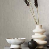 wallpaper BASIC non-woven wallpaper, unit wallpaper greige 
