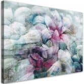 Leinwandbild, Bunte Aquarell Blätter 