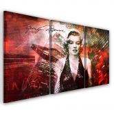 3-delige canvasprint, Marilyn Monroe 
