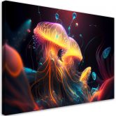 Leinwandbild, Bunte Meeresabstraktion 