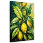 Leinwandbild, Zitronen Acryl 