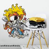 Wandtattoo Skull of Rock pure 