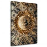 Leinwandbild Krypto-Bitcoin 