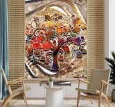 Fototapete, bunter Baum des Lebens Klimt 