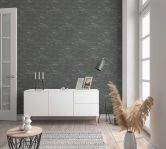 Vliestapete Steinoptik Modern in Anthrazit  