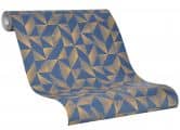 Vliestapete Grafisch Modern in Blau  