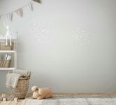 Ikke-vævet tapet tekstur moderne, shabby chic i hvid, køkken 
