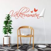 Wandtattoo Välkommen 