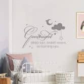 Sticker mural - Goodnight sleep tight... 