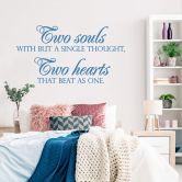 Sticker mural - Two Soules Two Hearts 