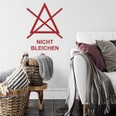 Wandtattoo Wäschezeichen Nicht Bleichen 