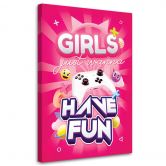 Canvasbillede, Gaming-inskription til kvinder 