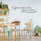 Wandtattoo Schmeckt nicht gibt's nicht 4 
