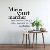 Wandtattoo Mieux vaut marcher 