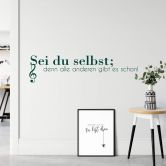 Wandtattoo Sei du selbst... 02 