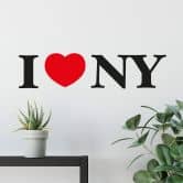 Sticker mural - I love NY 