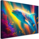 Leinwandbild, Neon-Wal 