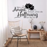 Wandtattoo Wenn die Angst... 