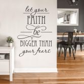 Wallsticker -  Let your Faith... 