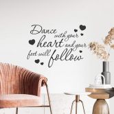 Sticker mural - Dance with your heart... 