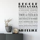 Sticker mural - Regole della casa 1 