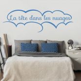 Wandtattoo La tête dans les nuages. 