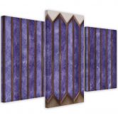 Leinwandbild 3 teilig, Buntes 3D -Fenster 