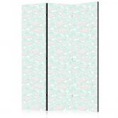 Paravent, Raumteiler freistehend, Trennwand - Minimalist Fish 