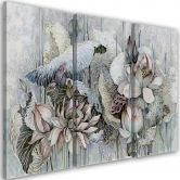 Leinwandbild 3 teilig, Saint Lotos Blumen 