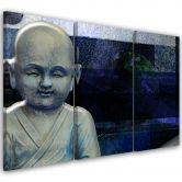 Leinwandbild 3-teilig, Buddha Feng Shui Meditation 