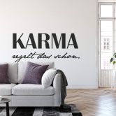 Wandtattoo Karma regelt das schon 