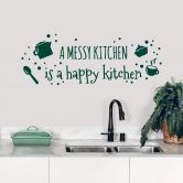Wallsticker - A messy kitchen 