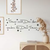 Wandtattoo Träume nicht dein Leben... 6 