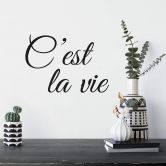 Wandtattoo C'est la vie 