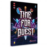 Leinwandbild, Time for Quest für Gamer 