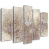 Leinwandbild 5 teilig, Kronleuchter 