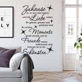Wandtattoo -  Zuhause ist wo das Leben beginnt 