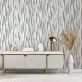 Vliestapete in weiß, grau 3D-Effekt Holzoptik Paneel 3D-Optik Modern  