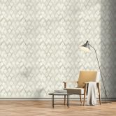 Vliestapete in weiß, grau Rauten Illusion 3D-Optik Modern  
