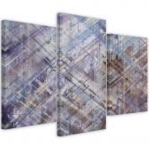 Leinwandbild 3 teilig, Abstrakte geometrische Formen 